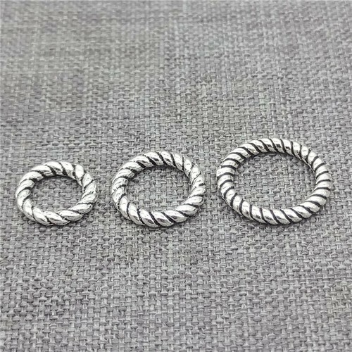 Sterling silver coiled - 8,