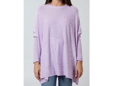 Scattered Pearl Oversize Batwing Jumper