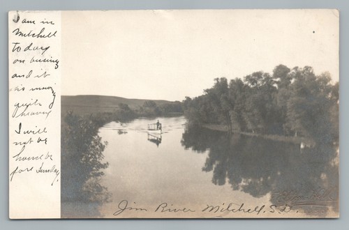Jim river boat mitchell south - river,