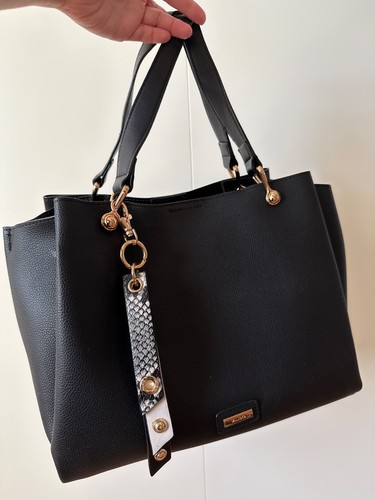 Aldo black hand bag with - hand,