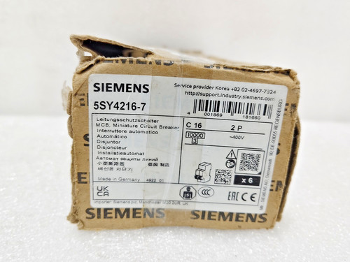 New siemens 5sy4216 mcb - siemens, c16