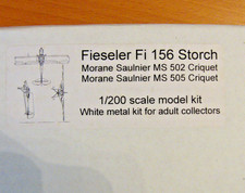 1/200 Fieseler Fi.156 Storch metal model kit (Shed Models)