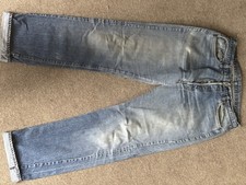 Vintage Levi’s Selvedge Jeans Redline Small E 34” Waist 32”leg (actual Size).