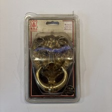 Vintage Lions Face Solid Brass Door Knocker