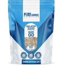 Empty capsules clear gelatine - empty,