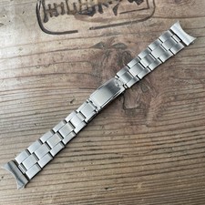 Rare Vintage ROLEX Oyster Steel Rivet Bracelet  19mm USA C&I c.1971 #1506