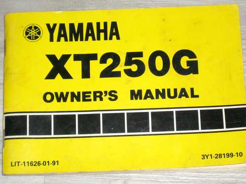 1980 yamaha xt250g - xt250g, xt