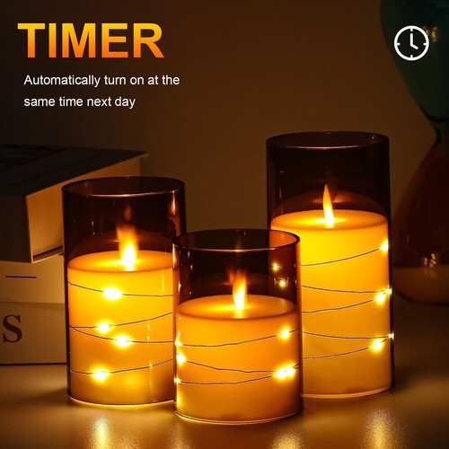 Led candles set battery - set, of