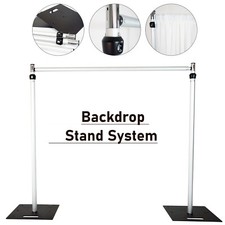 Backdrop Stand Kit Heavy Duty Pipe & Drape for Wedding Birthday Decor
