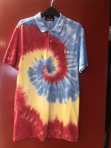 Fred perry tie dye polo - perry, m