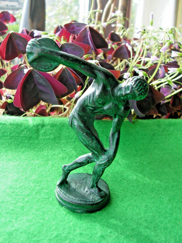 Bronze greek discus thrower - bronze,
