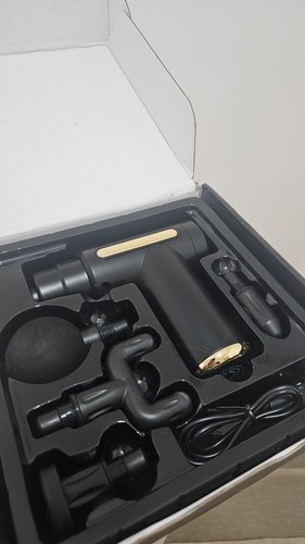 Massage gun with attachments - with, 4
