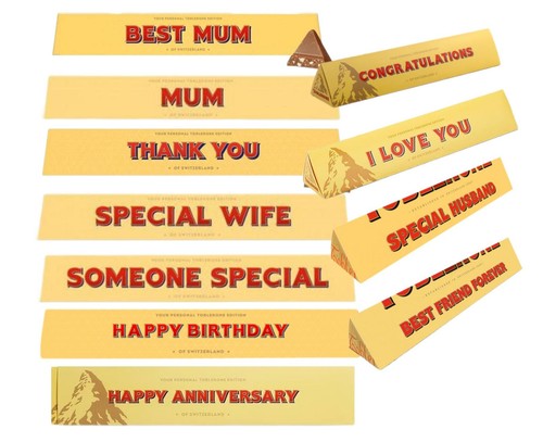 Toblerone 100g personalised - toblerone,