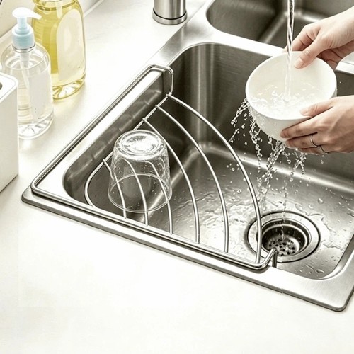Stainless steel sink corner - steel,