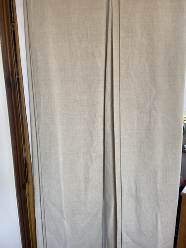 Pairs linen lined curtains - 3,