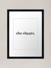 "She Shoots" Photographer