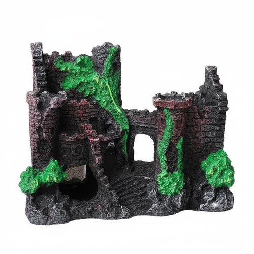 Aquarium castle ornament safe - aquarium,