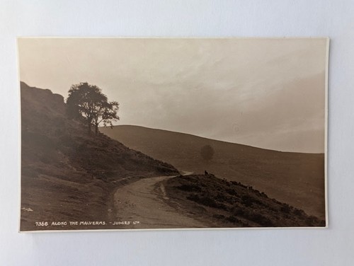 Vintage postcard along the - vintage, postcard,