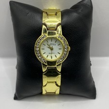 25mm Amelia Carter Quartz Watch Ladies Gold Tone Untested Parts Repair