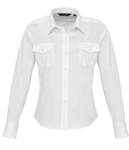 Ladies easy care long - easy, sleeve