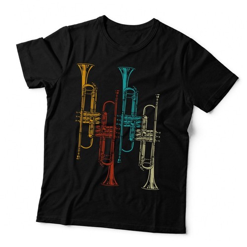 Retro trumpet trio - trumpet, t-shirt