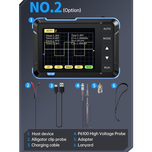 Pocket oscilloscope one button - oscilloscope, one-button