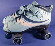 Blue OSPREY Disco Quad Roller Boots Skates - UK Size 7 / EU 41