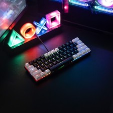 Black & White Blue Switch 60%