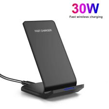 30W Wireless Charger Fast Charging Station For Samsung S25 S24 S23 S22 Note20 10