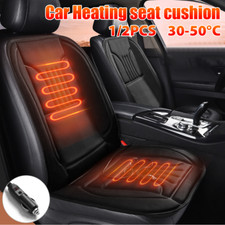 2x Heated Car Seat Cover Cushion Kit Heating Heater Warm Winter Universal 12V UK