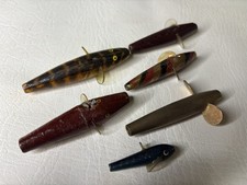 6 Vintage Brass Devon Minnows