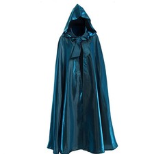 Halloween Fancy Dress Unisex Cape - Long Velvet Hooded Cloak Cape Vampire Witch