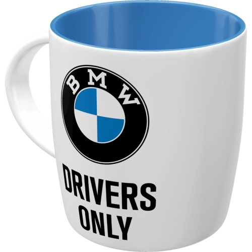 White ceramic mug bmw - white, drivers