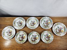 SPODE COPELAND’S CHINA ENGLAND R324 EXOTIC BIRDS 3 SAUCERS 5 PLATES