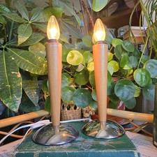 Vintage Ikea Kvintol Beech Chrome Desk Table Lamps Retro Atomic Scandi