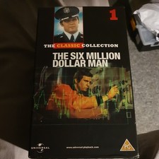 The Six Million Dollar Man: The Classic Collection (3 VHS VIDEO Box Set Rare.