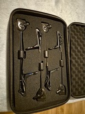 Illuminated Carp Swinger Set of 4 Red Green Blue Yellow Fishing Bite Alarm