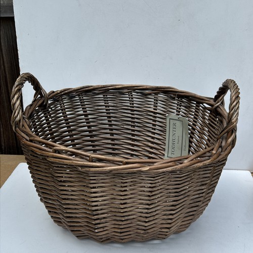 Wicker storage basket - wicker,