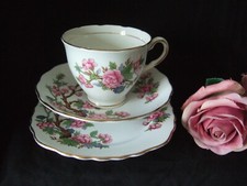 Vintage Colclough Bone China  Indian Tree Trio Tea Cup Saucer & Plate