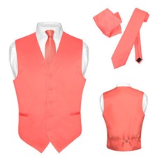 Men's Dress Vest NeckTie Hanky