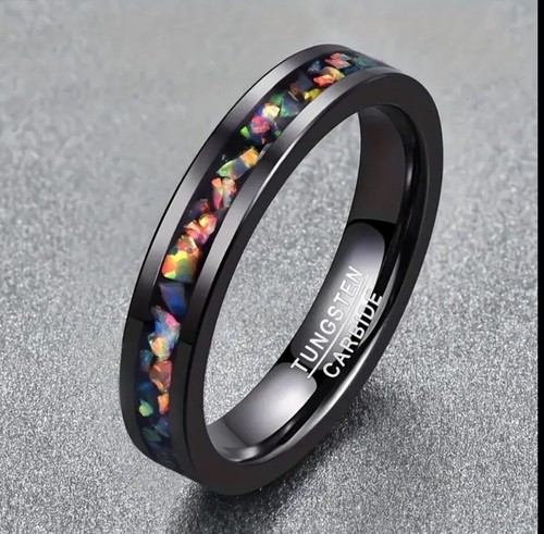 Genuine opal 4mm black - opal,