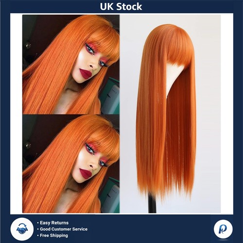 Vibrant orange ginger long - orange,