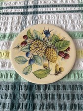 Vintage Round Circular Fruit