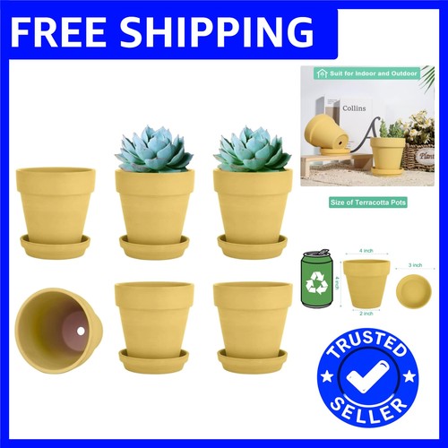 Durable yellow clay pot with - durable,