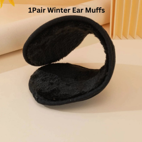 1pc black winter - ear, muffs
