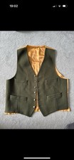 Gurteen Esquire Wool Men's Waistcoat 42 green/ Mustard