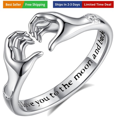 Heart hug rings claddagh ring - heart,