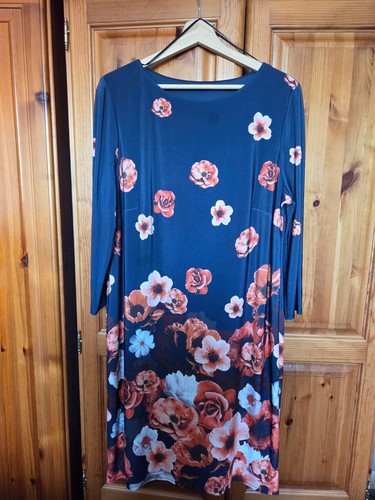 Romans navy flowered dress - flowered,