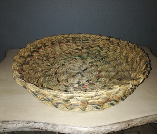 Large vintage coiled weave - vintage,
