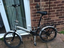 20” wheels Apollo Transition silver & black  6 speed folding bike